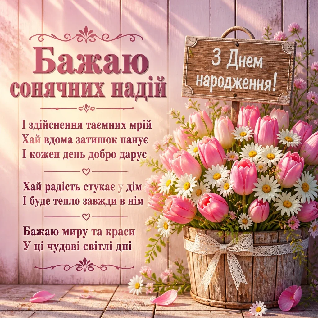 привітання з днем народження для дівчаток