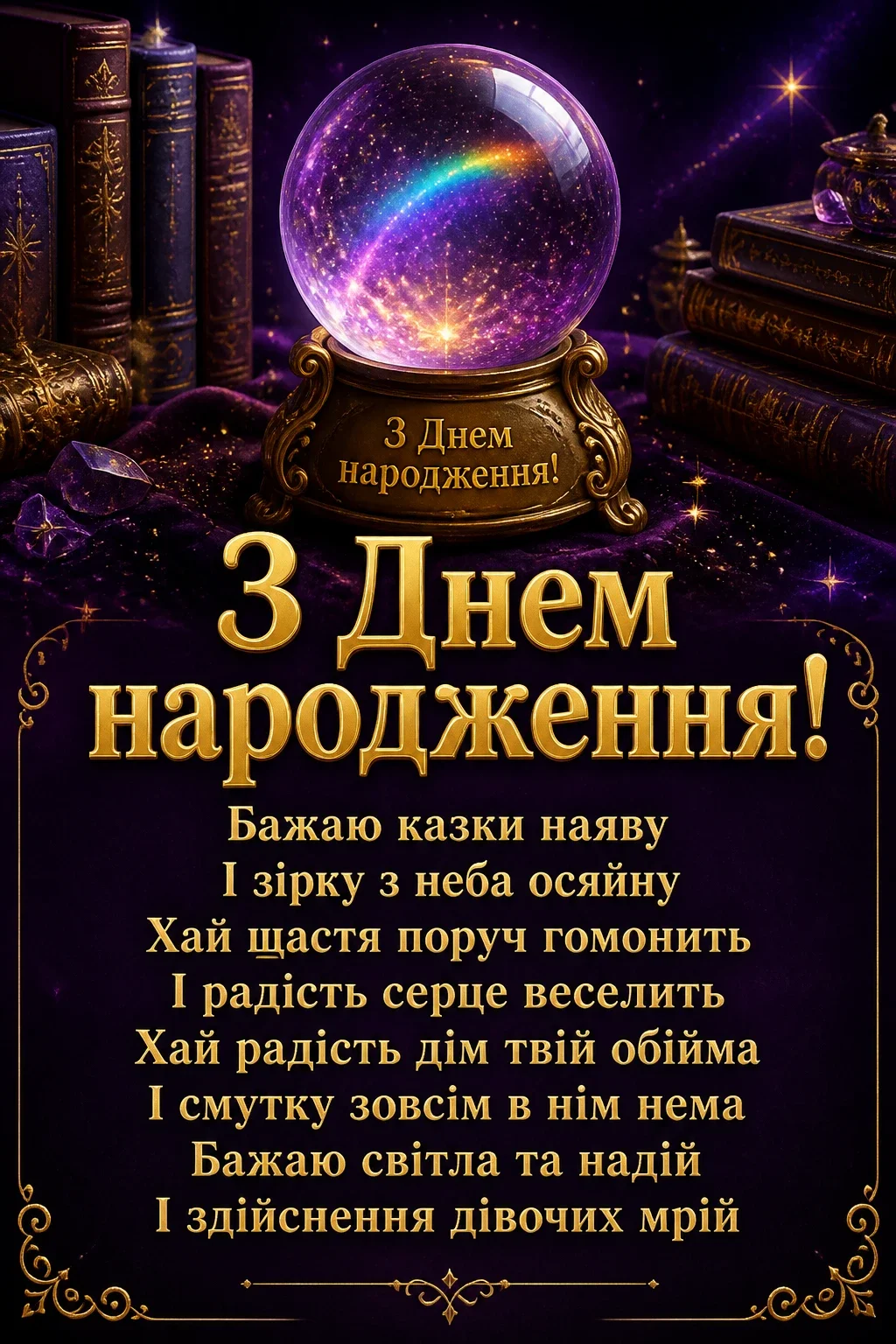 привітання з днем народження для дівчаток