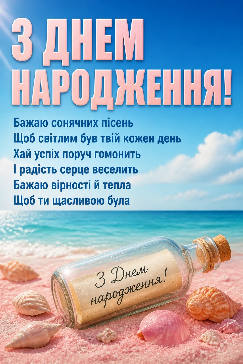 привітання з днем народження для дівчаток