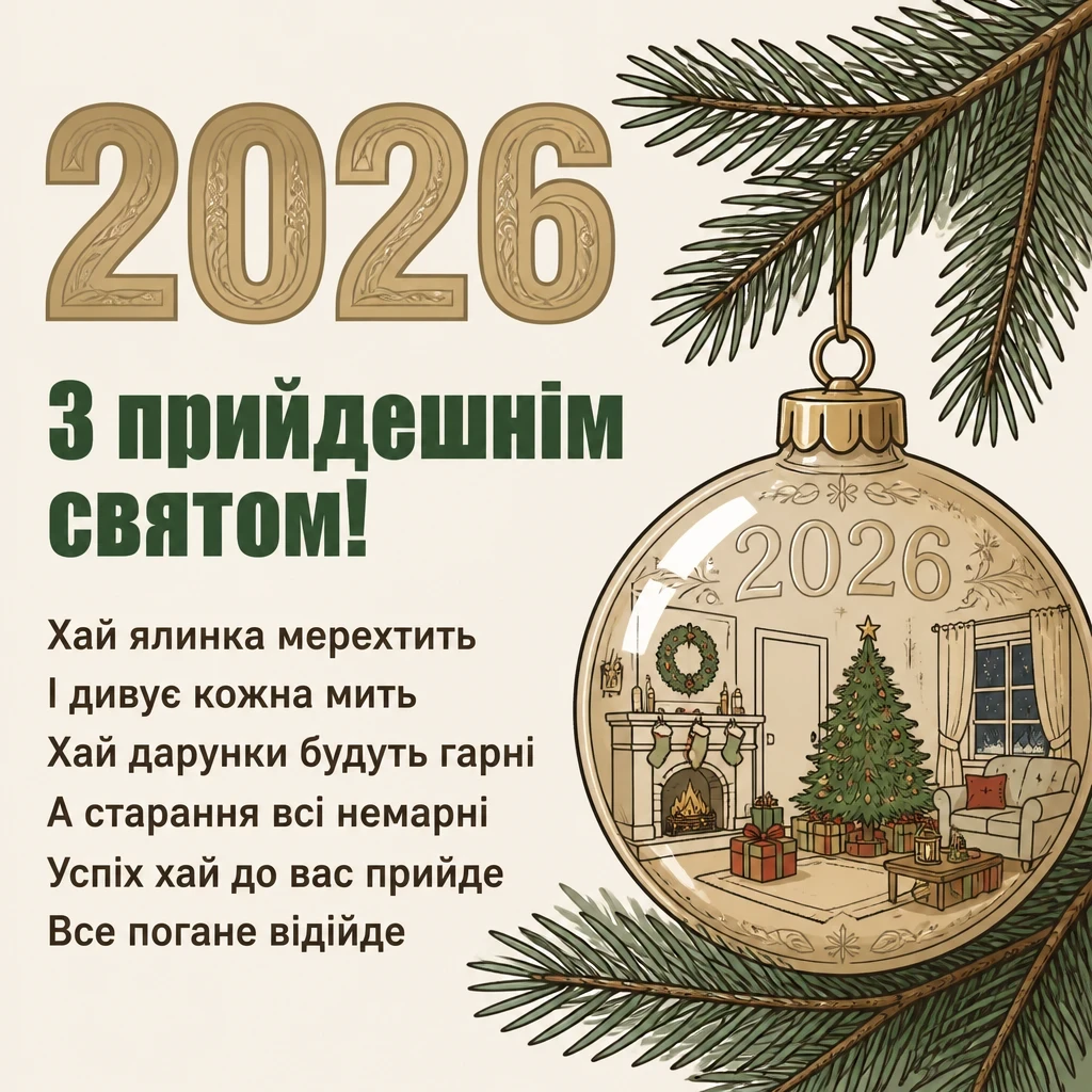 привітання з наступаючим новим роком 2026 привітання з наступаючим новим роком 2026