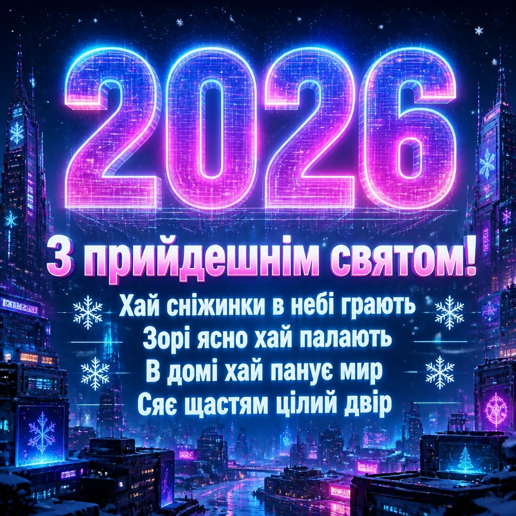 привітання з наступаючим новим роком 2026 привітання з наступаючим новим роком 2026