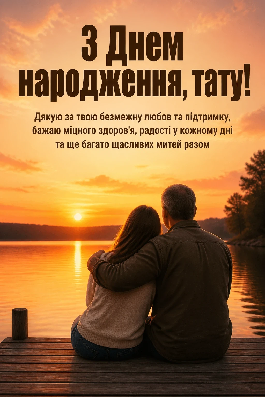 привітання з днем народження татові від дочки