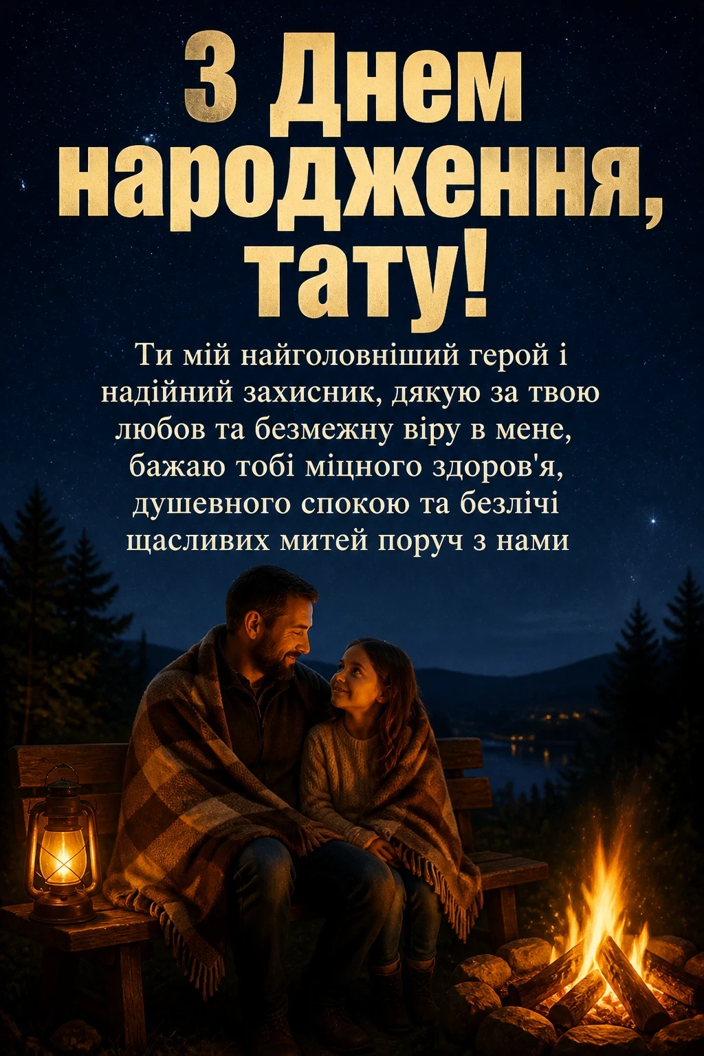 привітання з днем народження татові від дочки