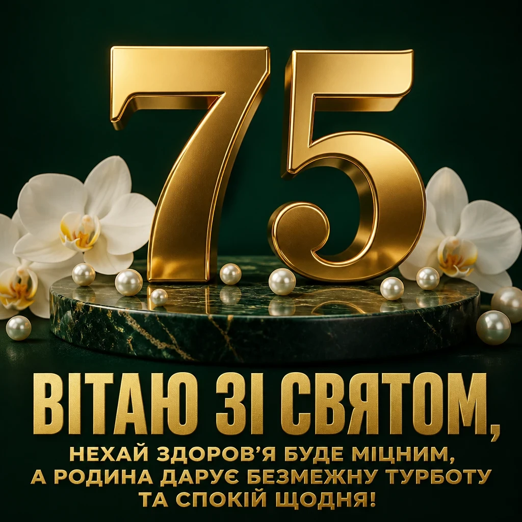 привітання з 75 річчям жінці
