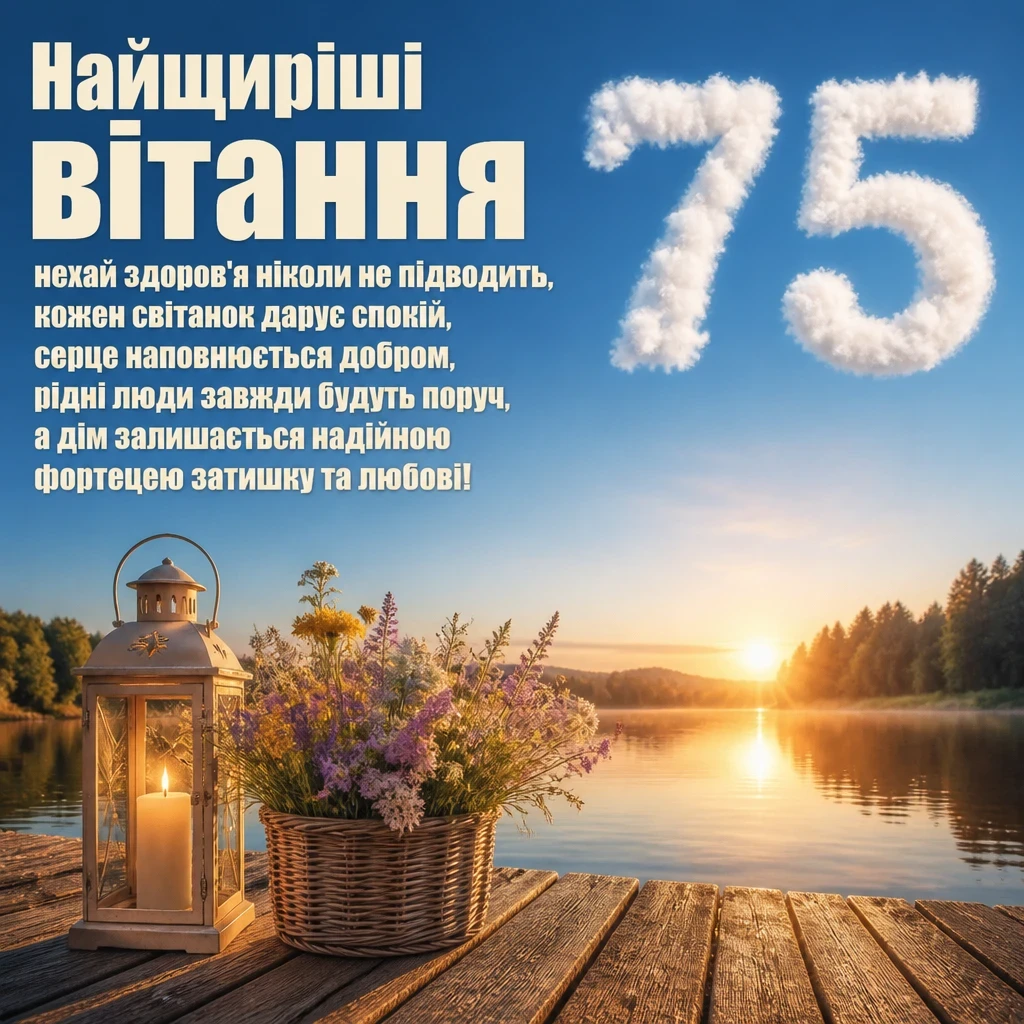 привітання з 75 річчям жінці