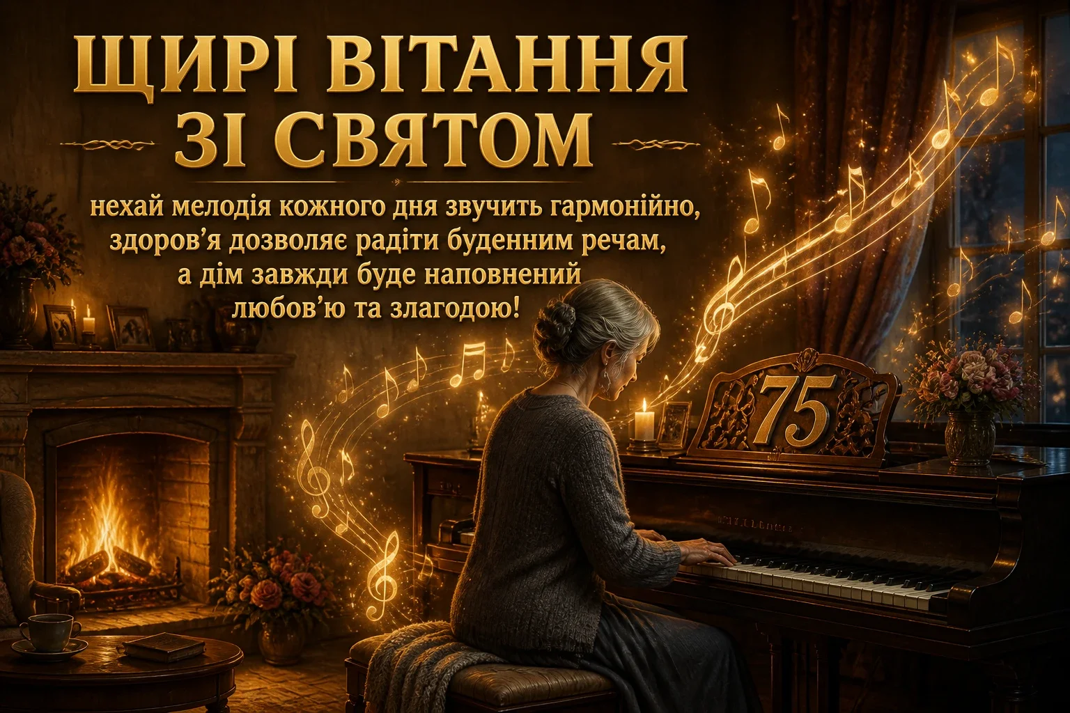 привітання з 75 річчям жінці