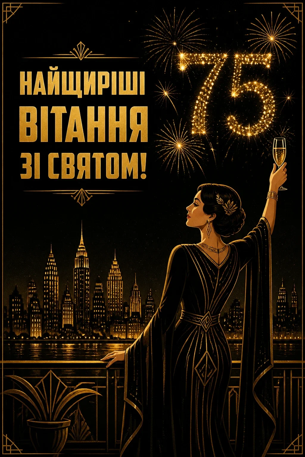 привітання з 75 річчям жінці