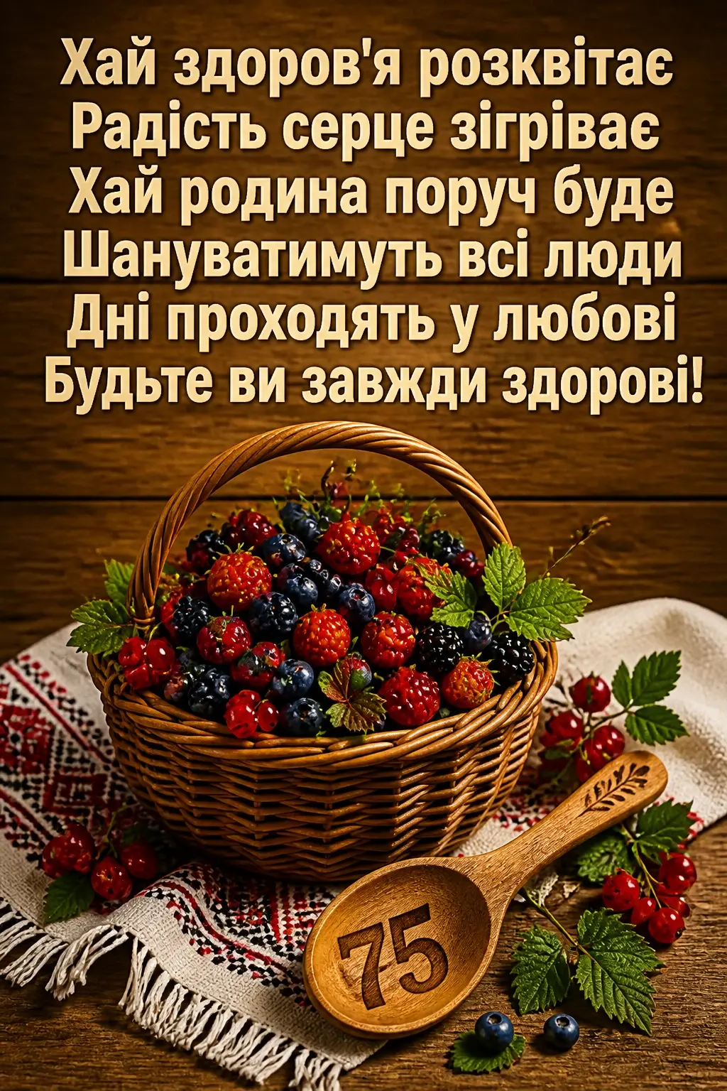 привітання з 75 річчям жінці