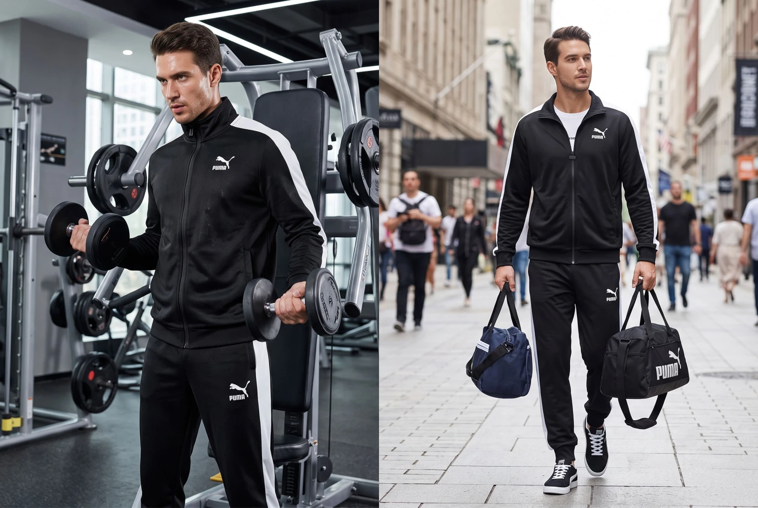 Чоловічі спортивні костюми Puma: як обрати ідеальний фасон для залу та вулиці